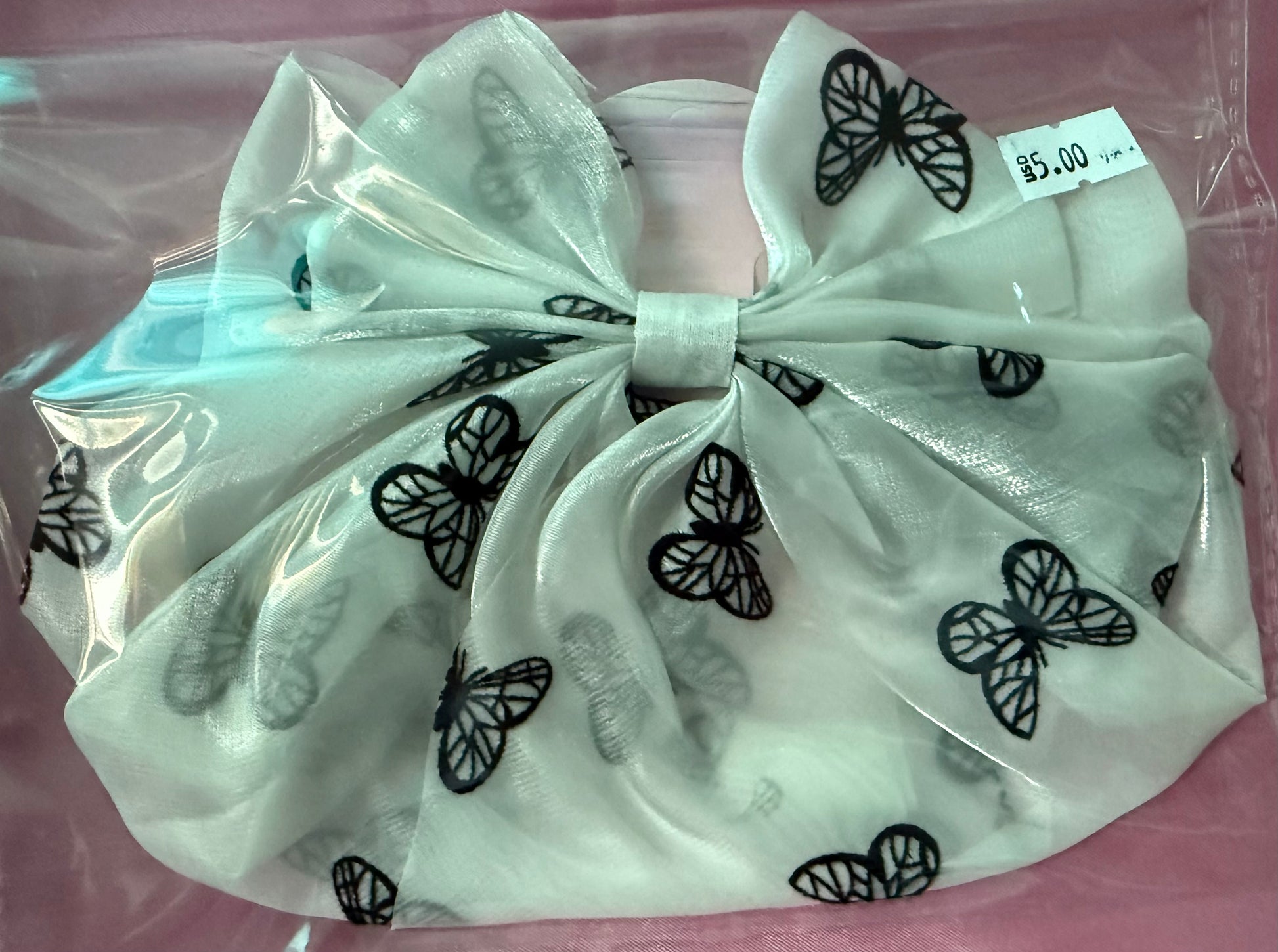 Butterfly bow- white